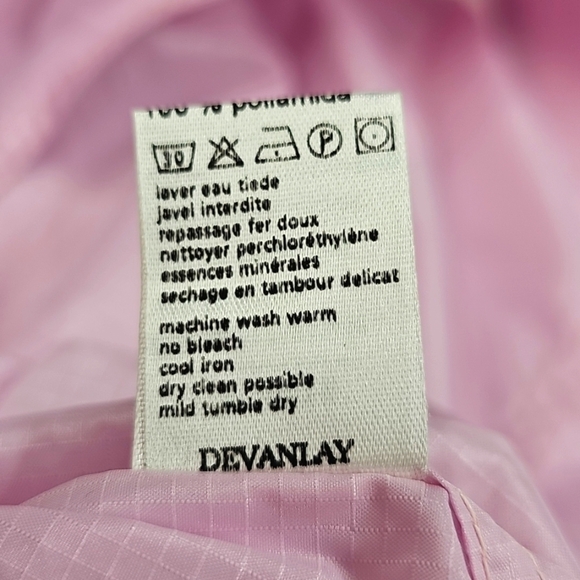 Lacoste Women's Soft Pink Rose Wind Breaker Zip Front Jacket Size 12 New W/Tag - Picture 10 of 13